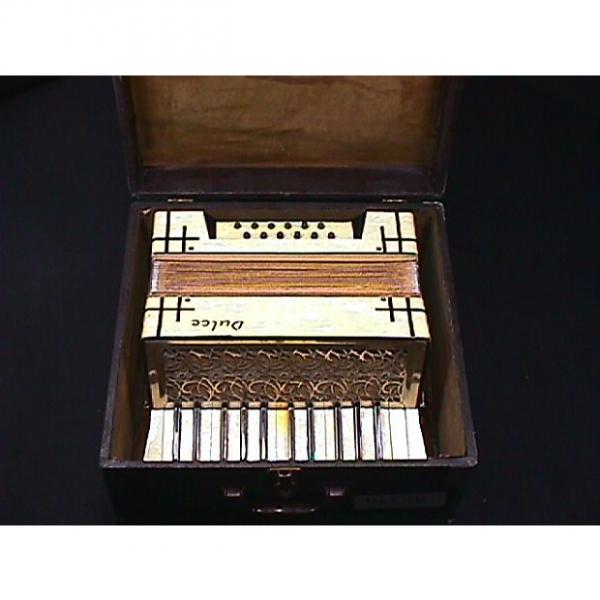 Custom Vintage German MadeDulce Art Deco Style 12 Bass Accordion in it's Original Case &amp; Ready to Play as-i #1 image