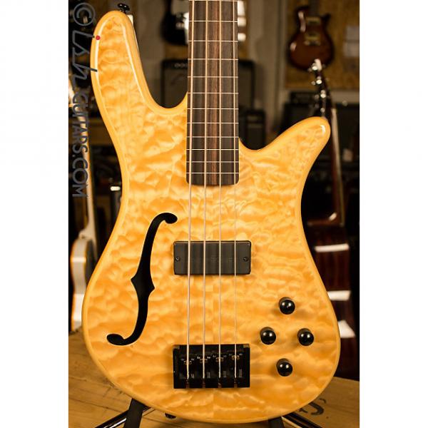 Custom Spector Spectorcore 4 Fretless Natural Semi Hollow Bass Guitar #1 image