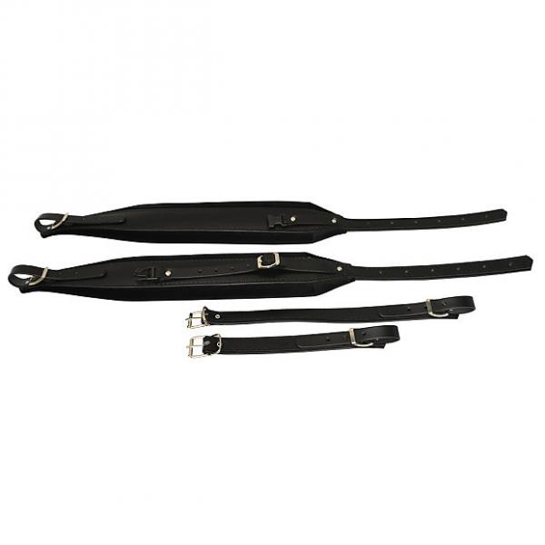 Custom Excalibur Premium Leather Accordion Strap Package Black #1 image