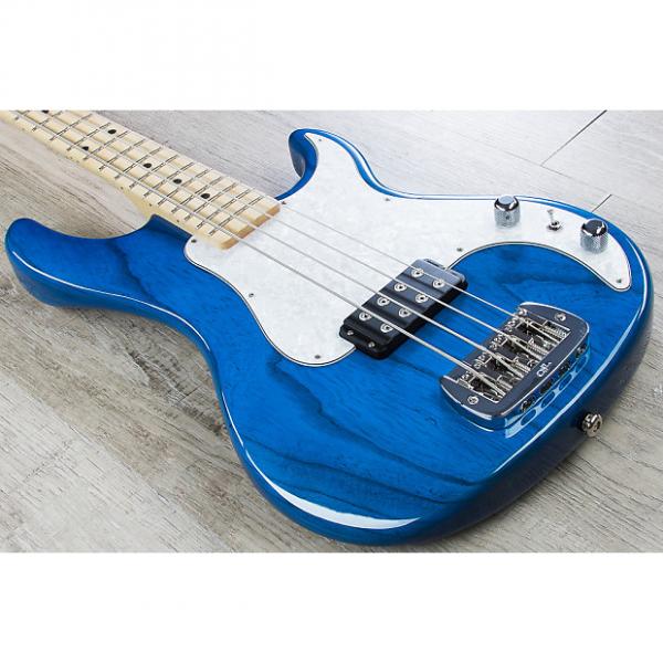 Custom G&amp;L USA Kiloton Electric Bass, Maple Fingerboard, Hard Case - Clear Blue #1 image