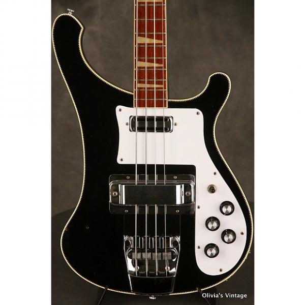 Custom 1973 Rickenbacker 4001 Bass JETGLO Grovers &quot;TOASTER&quot; pickup CHECKERBOARD BINDING #1 image