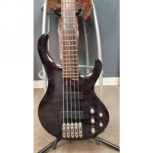 Custom Ibanez BTB405QM 5-String Bass 2005 Black w/Gray #1 image