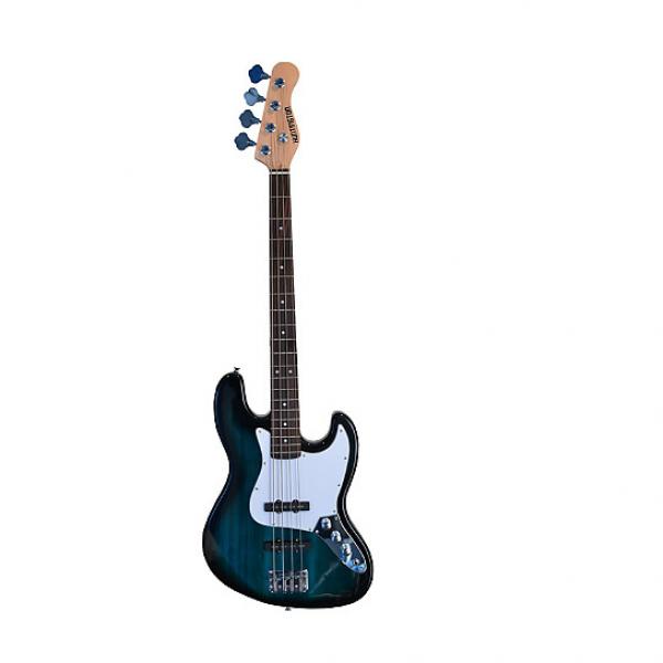 Custom Full Size 4 String 46&quot; Jazz J Electric Bass Guitar with Free Gig Bag and Accessories - Blue (Include #1 image