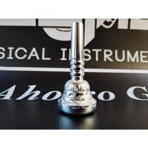 Custom Culture Alto Horn double cup Hand Engraved mouthpiece-#3 (18.5mm) #1 image
