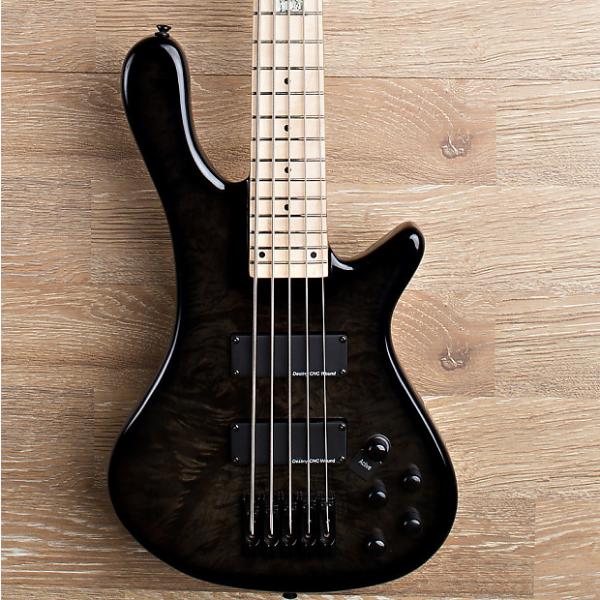 Custom 2017 Wolf S8-5 Natural 5 String Neck Through Bass Black [Maple Fingerboard] #1 image