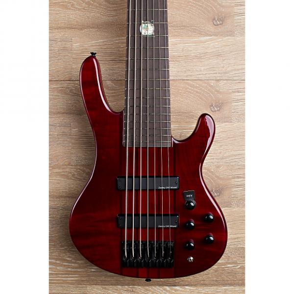 Custom Wolf 7 String Jazz Bass Neck Through Transparent Red [2 out of 12] #1 image