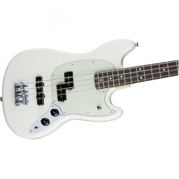 Custom Fender Mustang Bass PJ Right Hand 4 String Bass 2017 Olympic White #1 image