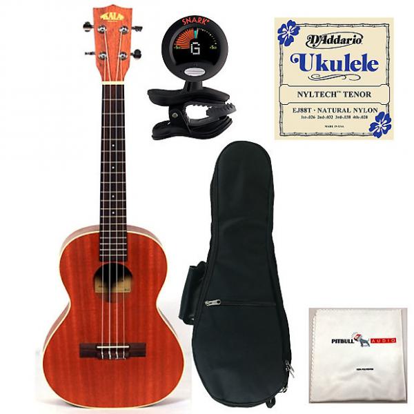 Custom Kala KA-T Tenor Ukulele Bundle Package + Gig Bag + Tuner + Strings + Cloth #1 image