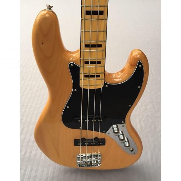 Custom Squier Vintage Modified '70s Jazz Bass In Natural #1 image