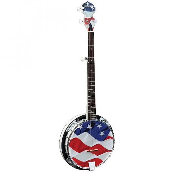 Custom Morgan Monroe Rocky Top Old Glory USA Flag Banjo #1 image