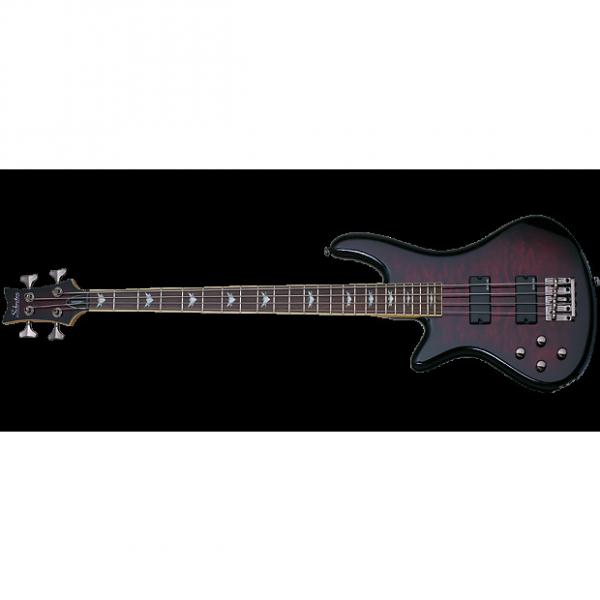 Custom Schecter Stiletto Extreme-4 Left-Handed Electric Bass Black Cherry #1 image