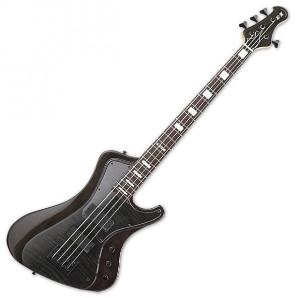 Custom ESP E-II Stream FM STBLK See-Thru Black Electric Bass Guitar #1 image
