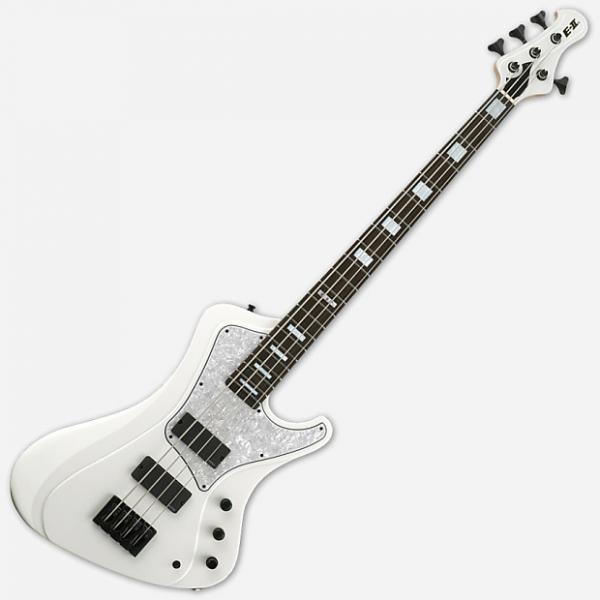 Custom ESP E-II Stream SW Snow White Electric Bass Guitar #1 image