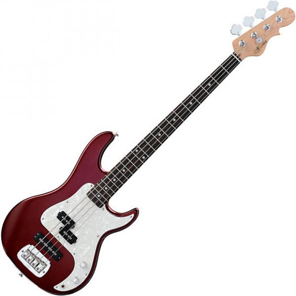 Custom G&amp;L Tribute SB-2 Bass Guitar in Bordeaux Red Metallic Finish #1 image