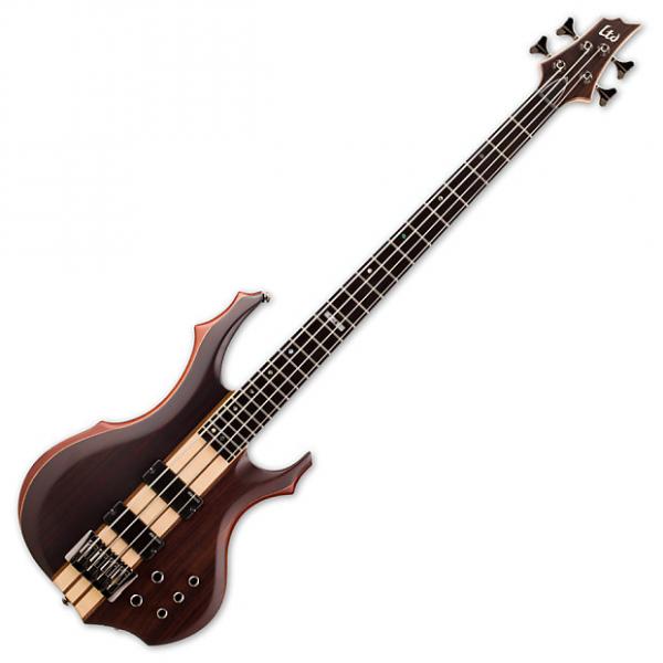 Custom ESP LTD F-4E Bass Guitar in Natural Stain Finish #1 image