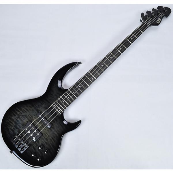 Custom ESP LTD BB-1004QM Bunny Brunel Electric Bass in See Thru Black #1 image