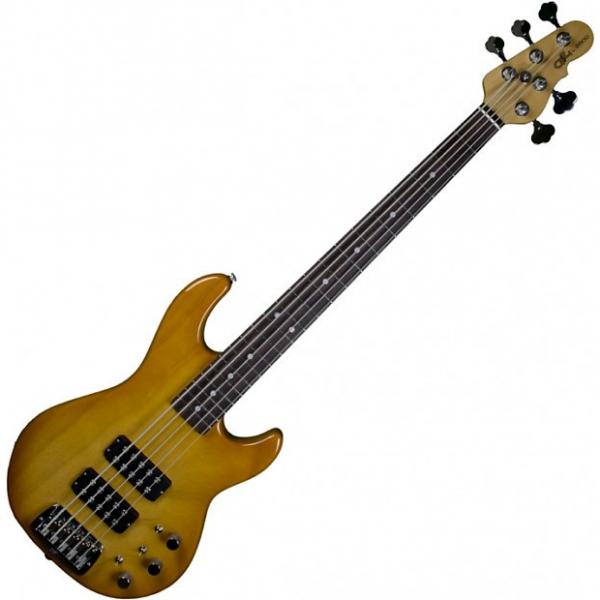 Custom G&amp;L usa custom L-2500 5 string empress body electric bass in honeyburst #1 image