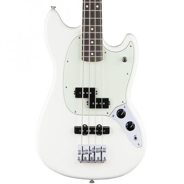 Custom Fender Mustang Bass PJ - Rosewood - Olympic White #1 image