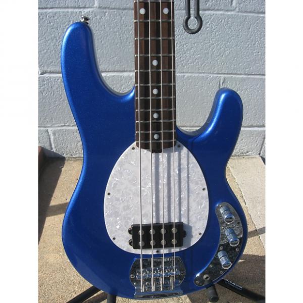 Custom OLP Bass Music Man, Ernie Ball Blue / White  W/ Gig Bag #1 image