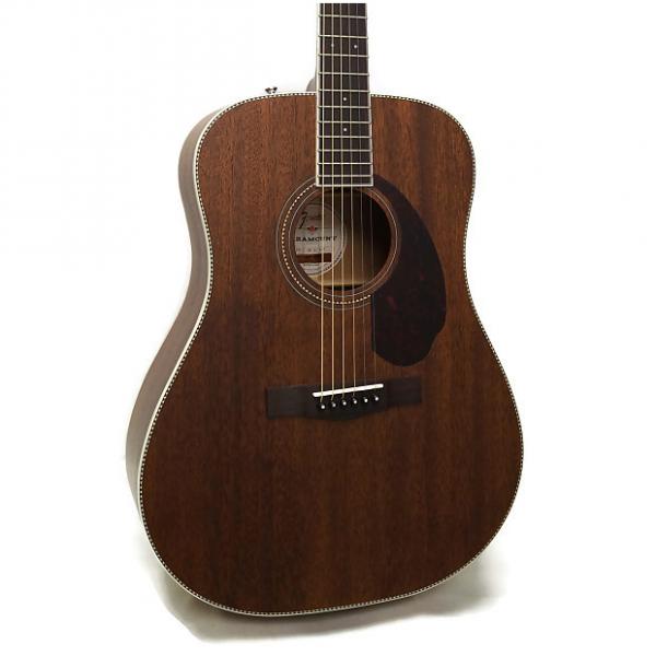 Custom Fender PM-1 Standard All Mahogany Paramount Series Dreadnought Acoustic Guitar w/ Case #1 image