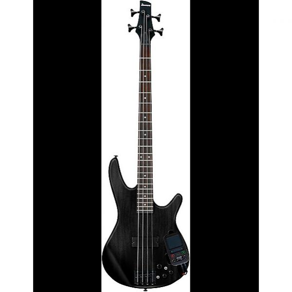 Custom Ibanez SRKP4 Weathered Black Bass Guitar with Korg Mini Kaoss Pad 2 #1 image