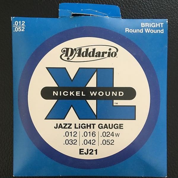 Custom D'Addario EJ21 Jazz Light Gauge Strings (.012-.052) Nickel Wound #1 image
