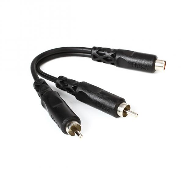 Custom Hosa YRA105 Y Cable, RCA Female-Dual RCA Male, 6&quot; Long #1 image