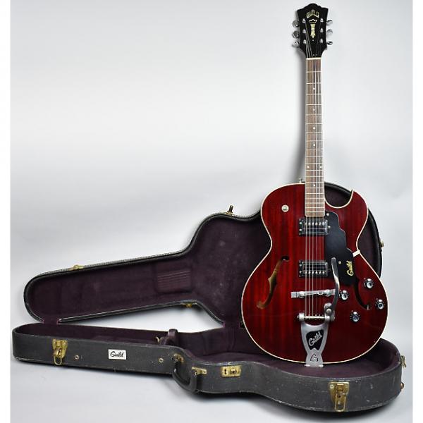 Custom 1972 Guild Starfire III Vintage Archtop Hollow Electric Guitar Cherry Red OHSC #1 image