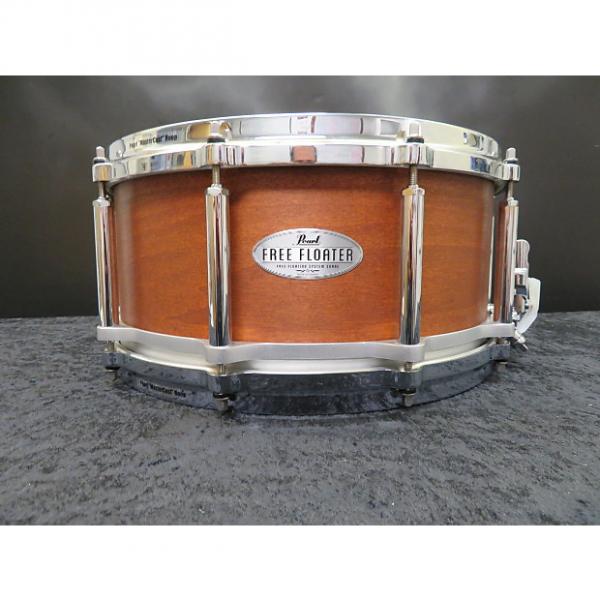 Custom Pearl 6.5&quot;x14&quot; Free Floating Maple Mahogany Snare Drum #1 image