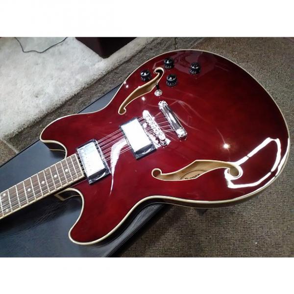 Custom Ibanez AS7312TCR 12 String Semi Hollow Electric Guitar, (Second Stock) Transparent Cherry #1 image