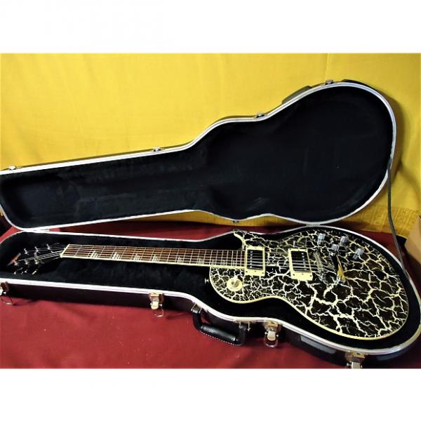 Custom 2001 Gibson Epiphone Les Paul Nuclear Extreme Electric Guitar Rare + SKB HSC MIK Black Crackle #1 image
