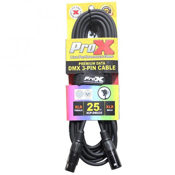 Custom ProX XCP-DMX25 3-Pin DMX Cable Tour-Grade Professional High Performance 25 ft #1 image