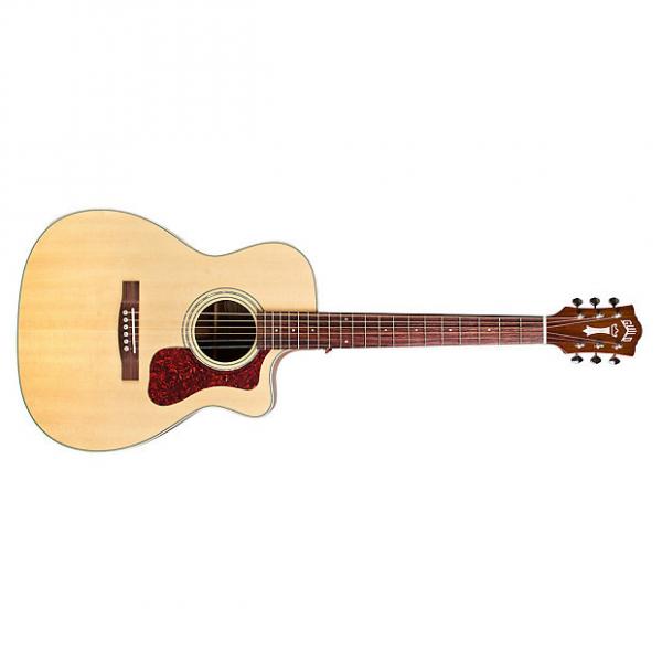 Custom Guild OM-140CE Westerly Orchestra CE Cutaway Acoustic Guitar Natural + Case #1 image