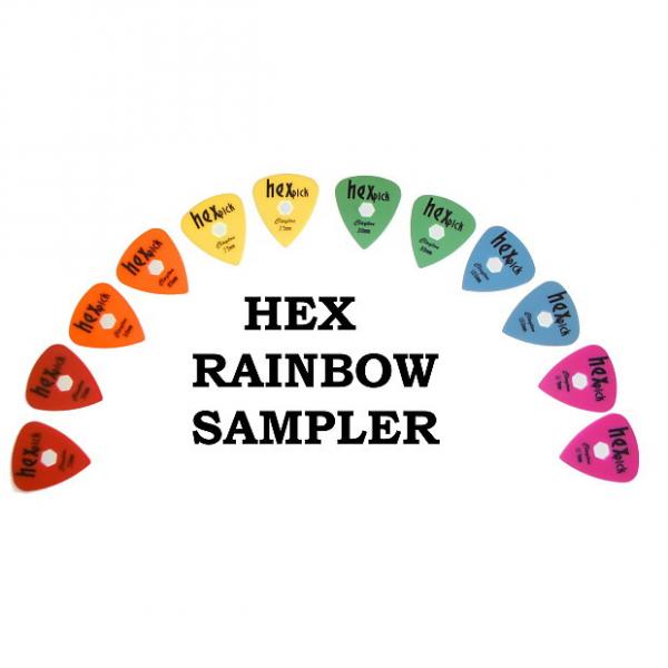 Custom Clayton Hex Guitar Pick  Rainbow Sampler Pack #1 image