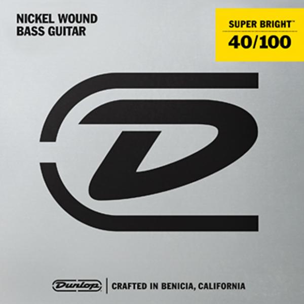 Custom Dunlop Super Bright Nickel Wound Bass String Set .40-.100 3 Sets @ $29.00 #1 image