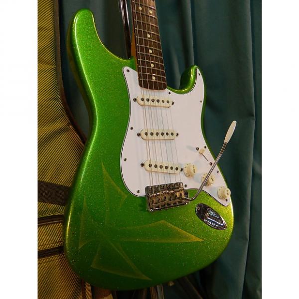 Custom Fender California Series Stratocaster 1997 Green Sparkle #1 image