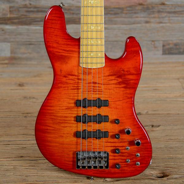 Custom Wilkins Custom 5-String Bass Sunburst USED (s506) #1 image