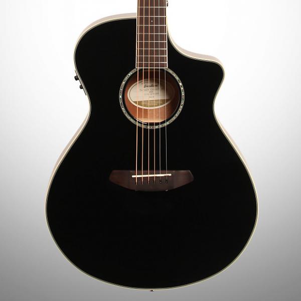 Custom Breedlove Limited Edition Pursuit Concert Acoustic-Electric Guitar (with Gig Bag), Black #1 image