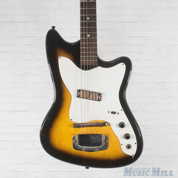 Custom Vintage '60s Harmony H14 Bobkat Electric Guitar Vintage Sunburst USA Made Gold Foil Pickup #1 image