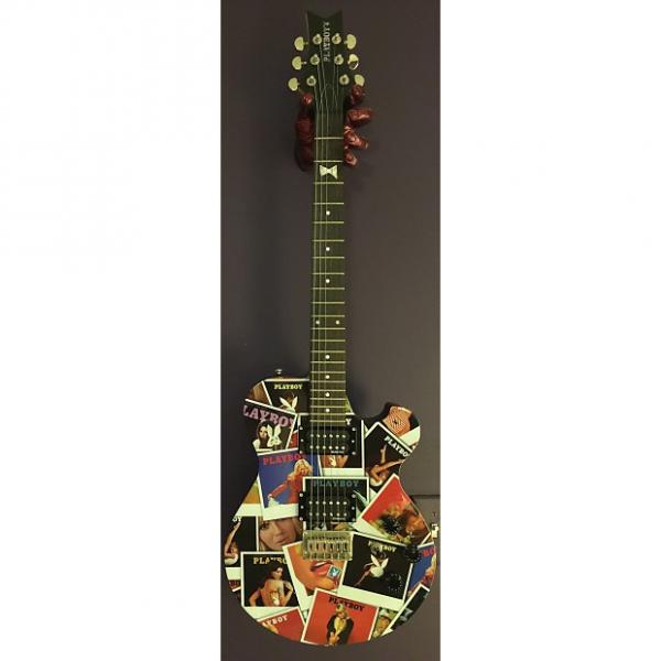 Custom Playboy Steve Clayton Complete Guitar Package: Playboy Covers Collage Graphic Guitar #1 image