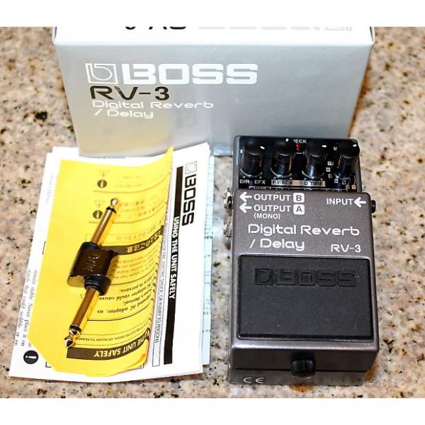 Custom BOSS RV-3 Pink Label Digital Reverb Delay &amp; Monster pedal patch coupler cable #1 image
