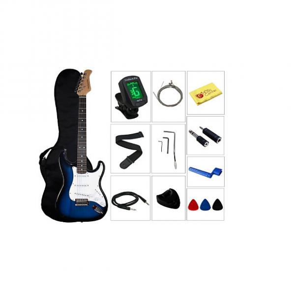 Custom YMC Beginner Series 39-Inch Electric Guitar Starter Package with Gig Bag,Strap,Cable,Picks,Pick Hold #1 image