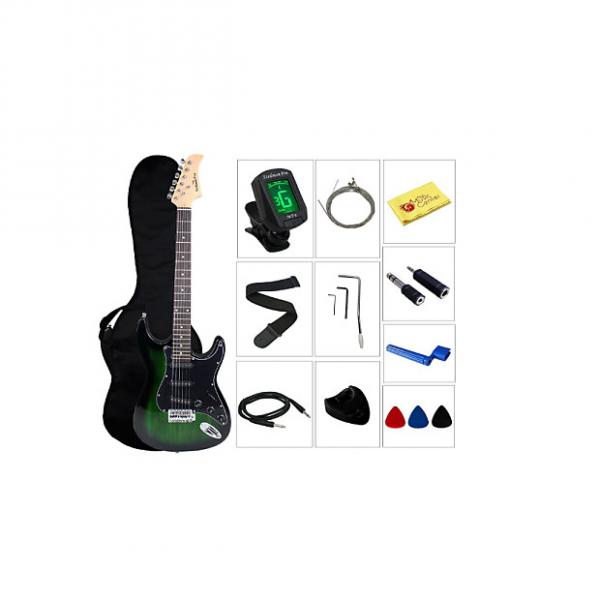 Custom YMC Beginner Series 39-Inch Electric Guitar Starter Package with Gig Bag,Strap,Cable,Picks,Pick Hold #1 image