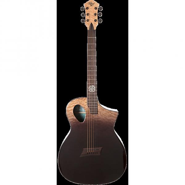 Custom Michael Kelly Forte Port X Partial Eclipse acoustic electric guitar - Port sound hole #1 image