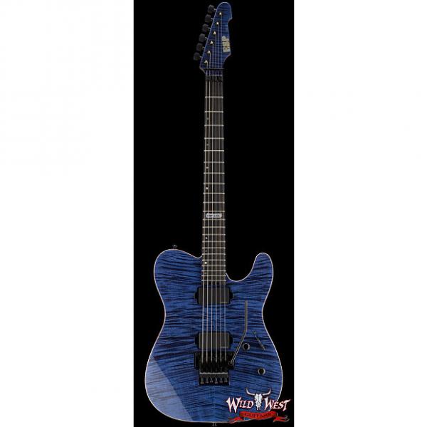 Custom ESP USA TE-II FR Flame Maple Top with Ebony Fretboard Cobalt Blue #1 image