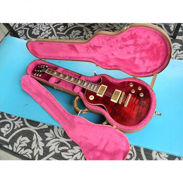 Custom 2005 Gibson Les Paul Standard Plus Top Transluscent Red Factory Gold Hardware Flamey and Nice W/OHC #1 image