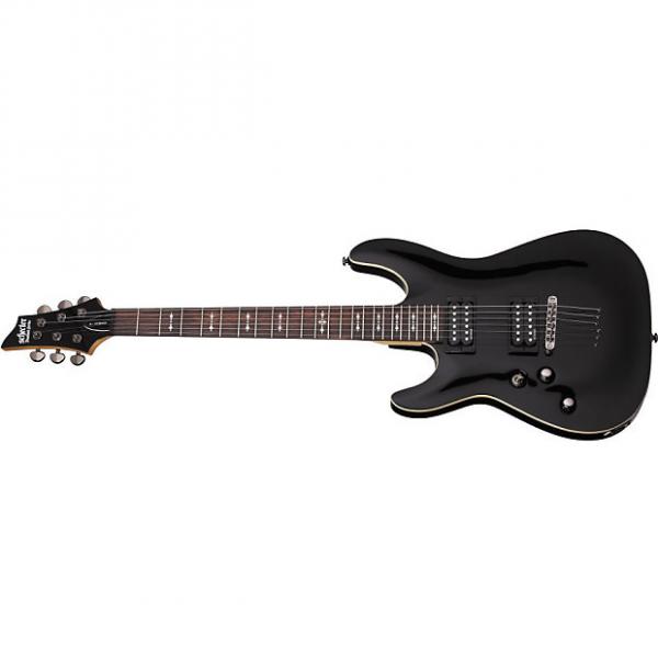 Custom Schecter Omen-6 Gloss Black BLK LH L/H NEW Electric Guitar + Free Gig Bag Omen 6 Left Handed #1 image