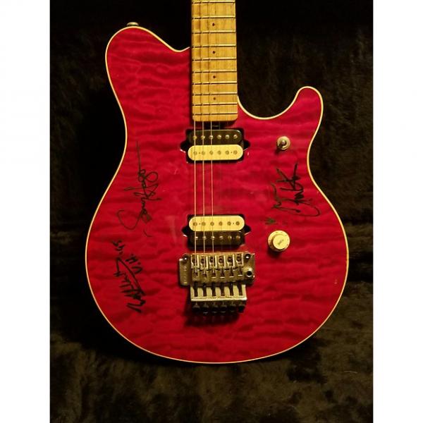 Custom EVH &quot;AUTOGRAPHED&quot; SIGNATURE MUSIC MAN Music Man 93' First Issue Trans RED #1 image