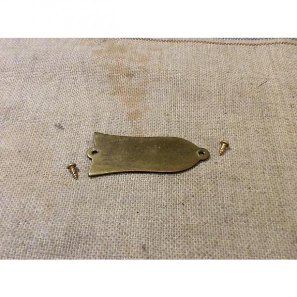 Custom Used Aged Brass Electric Guitar Truss Rod Cover for Les Paul-ES-335 #1 image