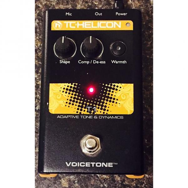 Custom Tc Helicon T1 adaptive tone and dynamics pedal Black and yellow #1 image